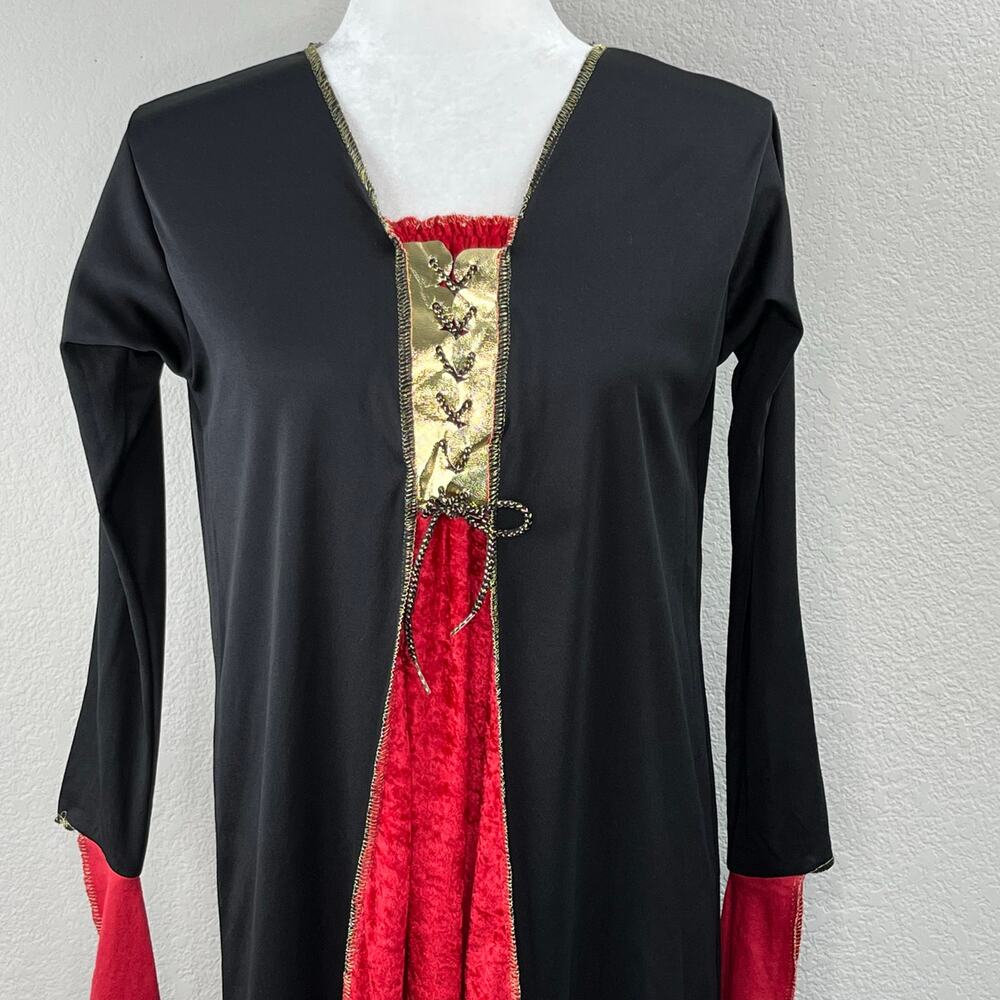 Rubies Halloween Costume Cosplay Black Red Gothic Vampiress Dress Adult Large - Picture 4 of 12